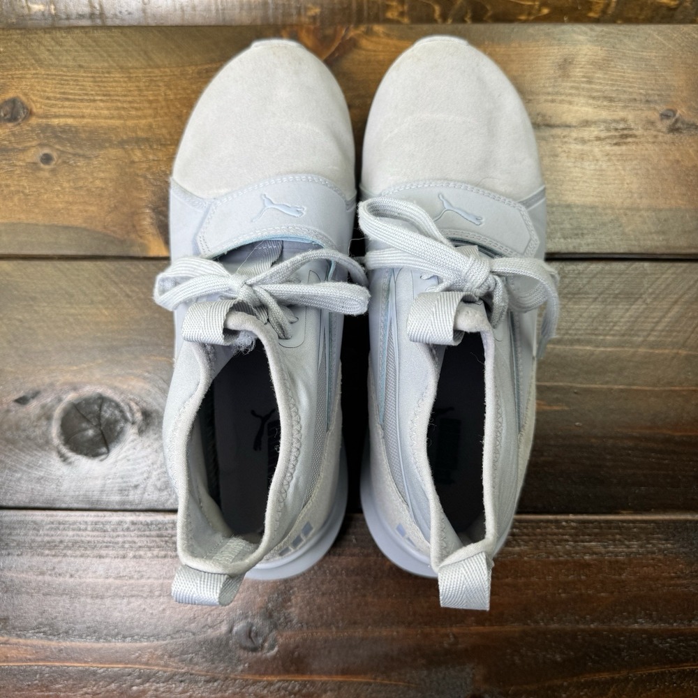 Puma Phenom Suede Women's 7.5 Mid Athletic Sneakers Icelandic Blue - Picture 13 of 14